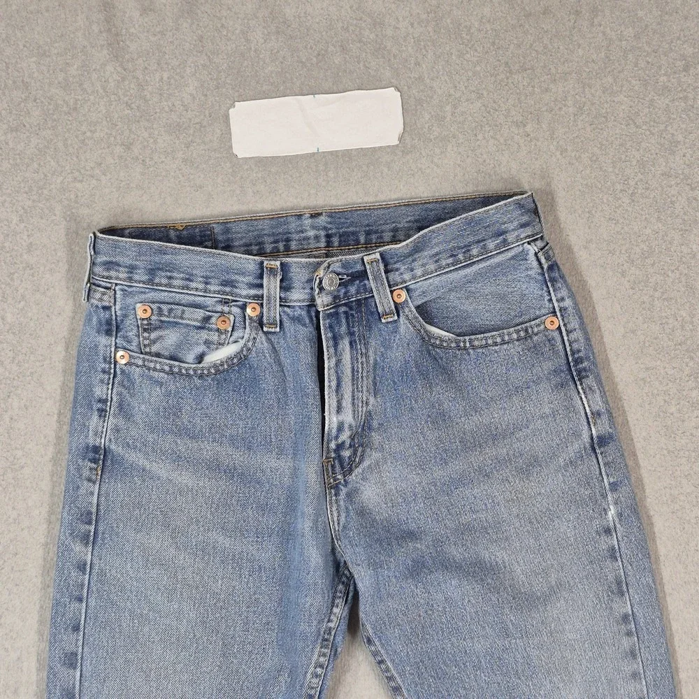 Levi's 505 Men Jeans 31X30 Blue Denim Regular Fit Straight Leg 30